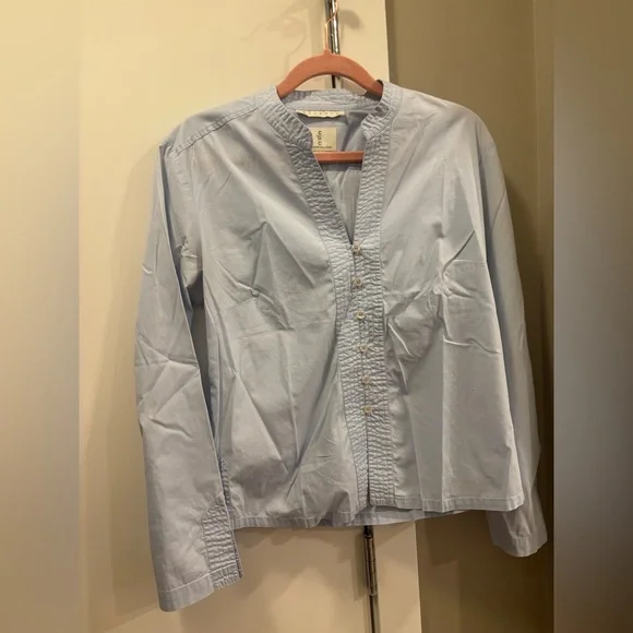 Cottonworld Light Blue Button-Up Blouse - Picture 1 of 3